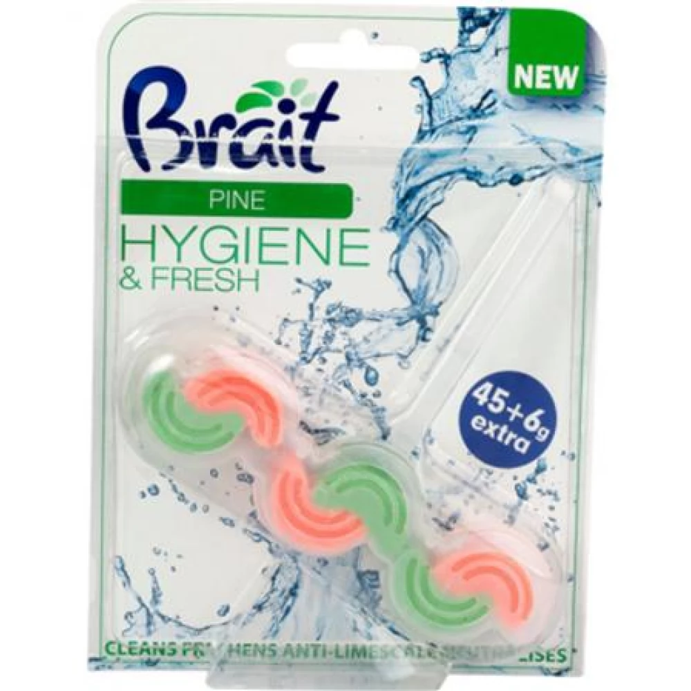 BRAIT 16360 Brait Hygiene and fresh WC tisztító blokk 2 fázisú 3x45 g ...
