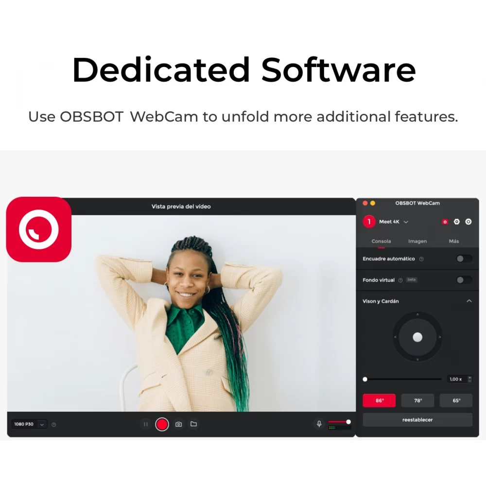 OBSBOT Meet 4K AI-Powered Webcam - iPoncomp.com