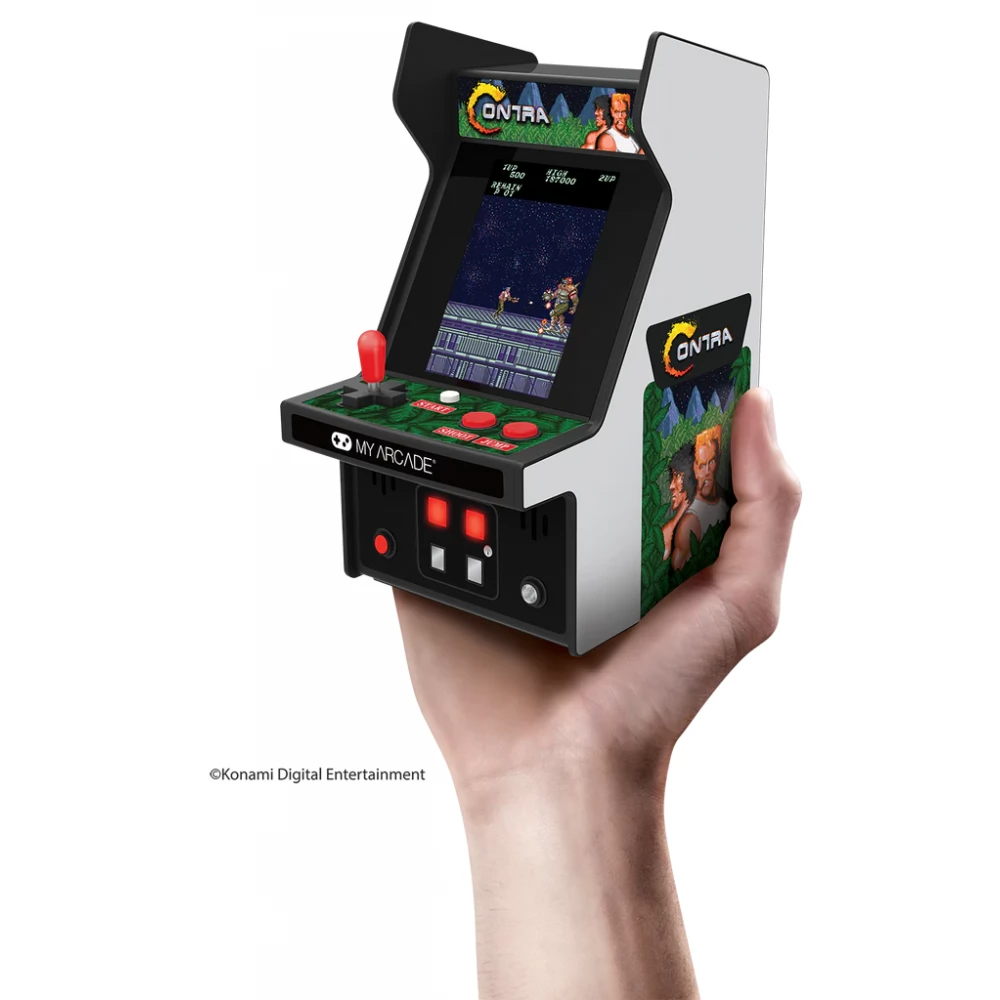 My Arcade – Contra Premium Edition Micro Player – Mini Arcadekast Met Ingebouwde Games, Retro Speelautomaat