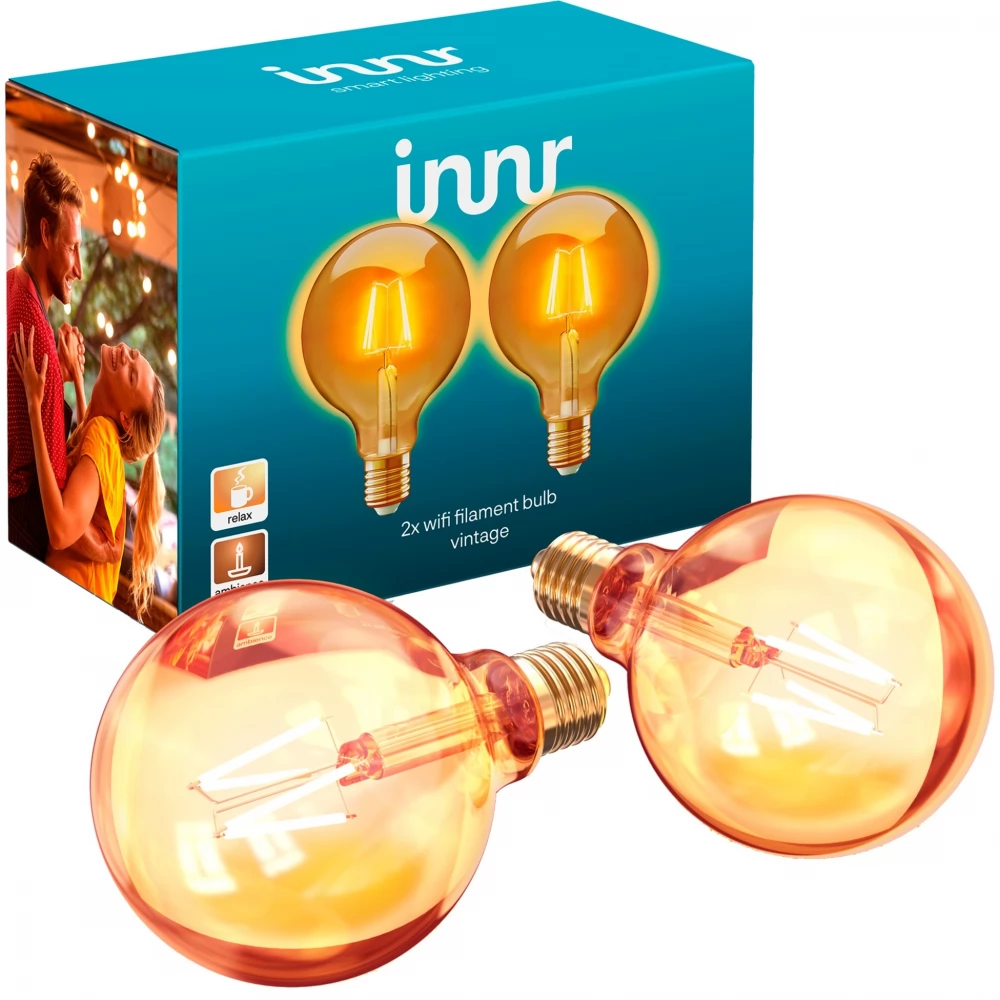 INNR WiFi Filament Bulb E27 4.5W 305lm Vintage WRF 761 2 2 pcs iPoncomp