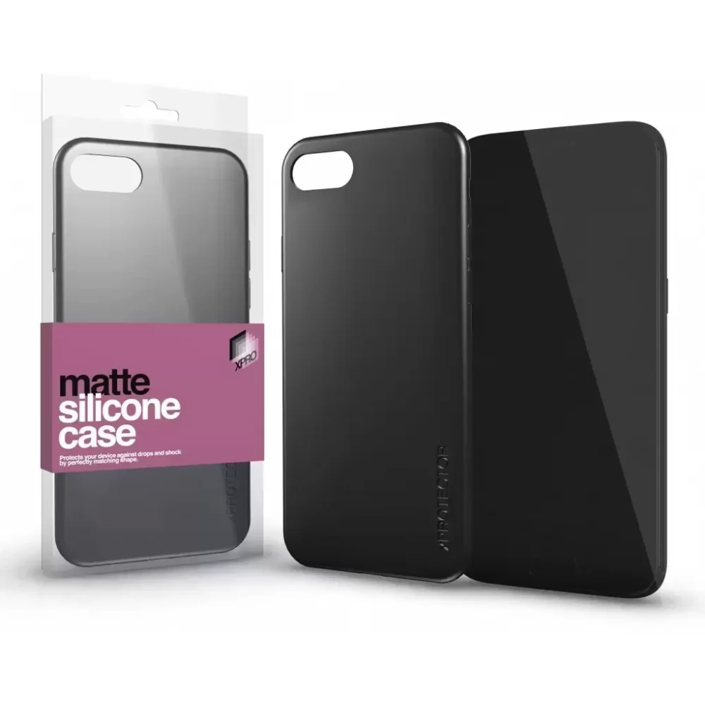 XPRO Silicon Matte ultra slim case iPhone 15 Pro black - iPoncomp.com