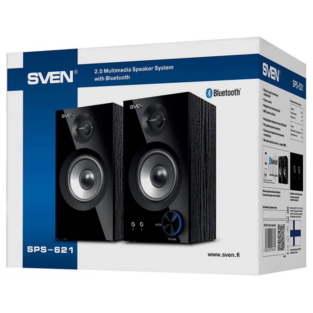 SVEN SPS-621 Speaker 2.0 black - iPoncomp.com