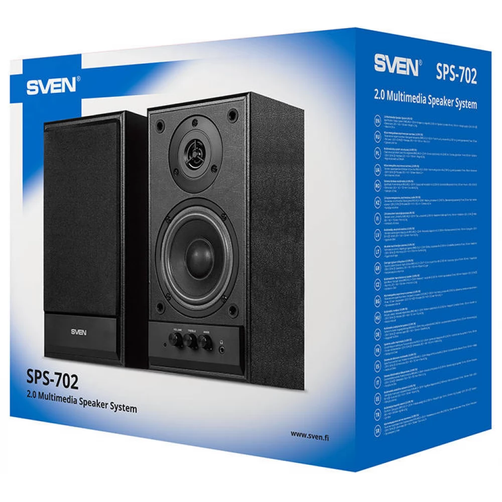 SVEN SPS-702 Speaker 2.0 black - iPoncomp.com