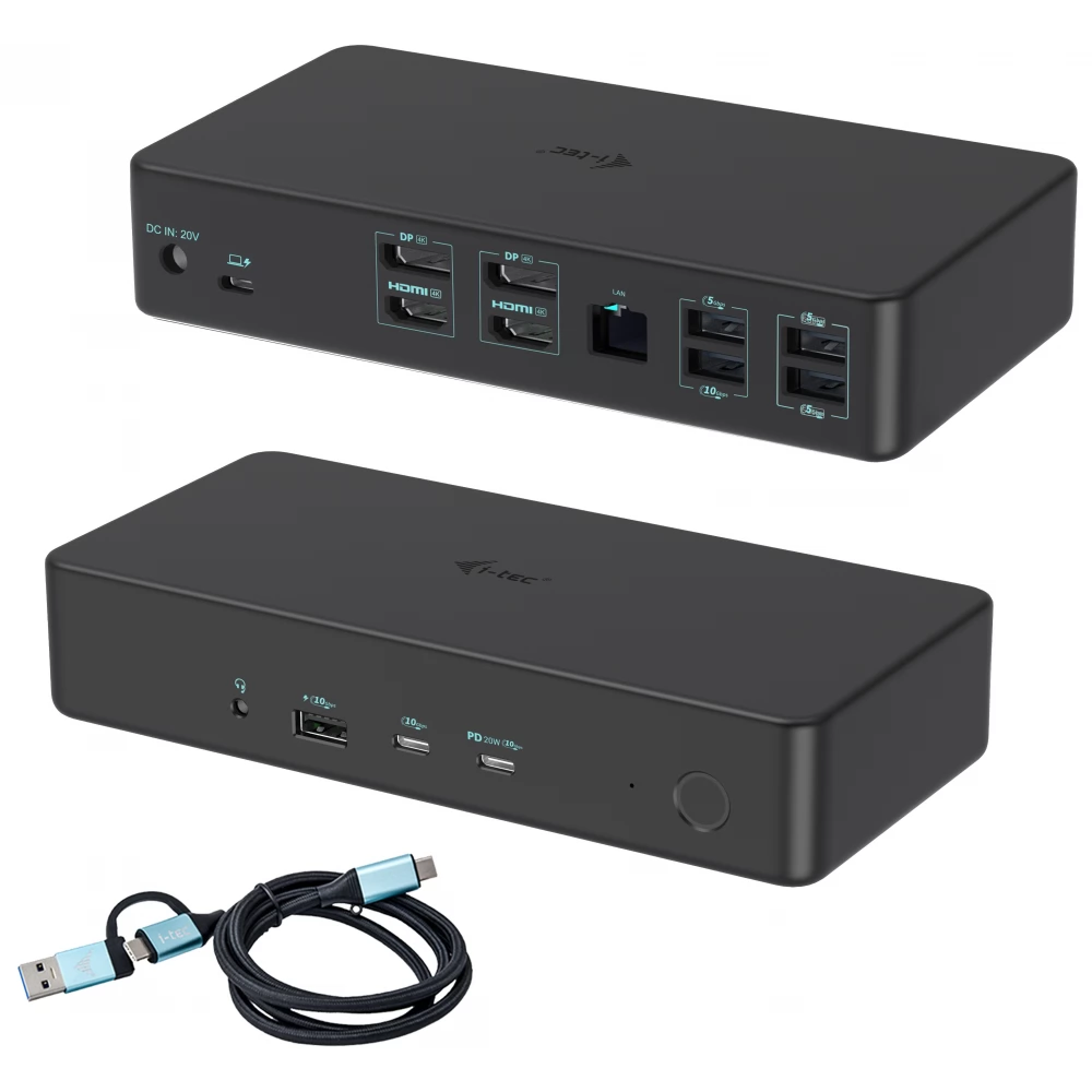 ITEC CADUAL4KDOCKPD2 Dual 4K Display Docking Station iPon.ro