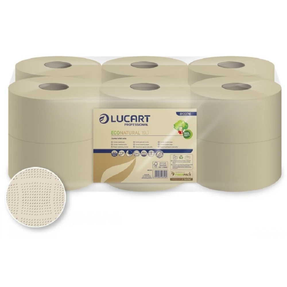 Carta Igienica Lucart Aquastream - 12 Rotoli Mini Jumbo - Bianca E Morbida - Per Water - Foto 4