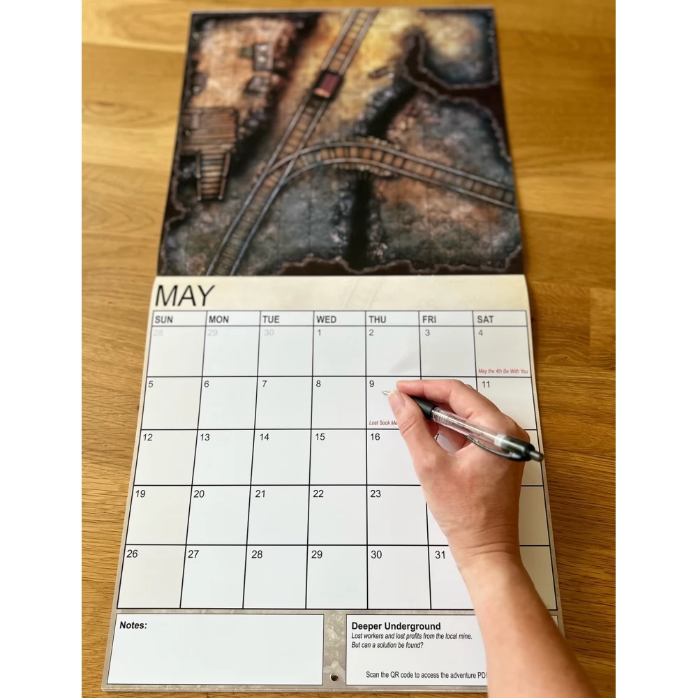 LOKE BATTLEMATS Calendar of Many Adventures 2024 map set