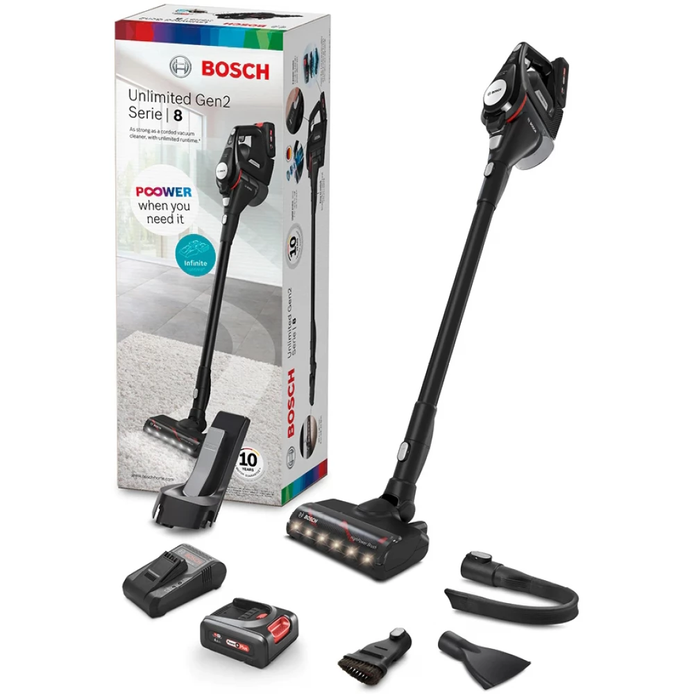 2 Filtres HEPA De Rechange Pour Aspirateur Bosch Unlimited Gen2 Série 8