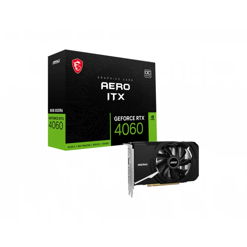 MSI AERO ITX OC GeForce RTX 4060 8GB GDDR6 DLSS3 - iPoncomp.com