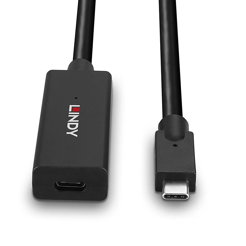 LINDY USB 3.1 Type C Hosszabbító Fekete 5m 43364 - iPon - hardver