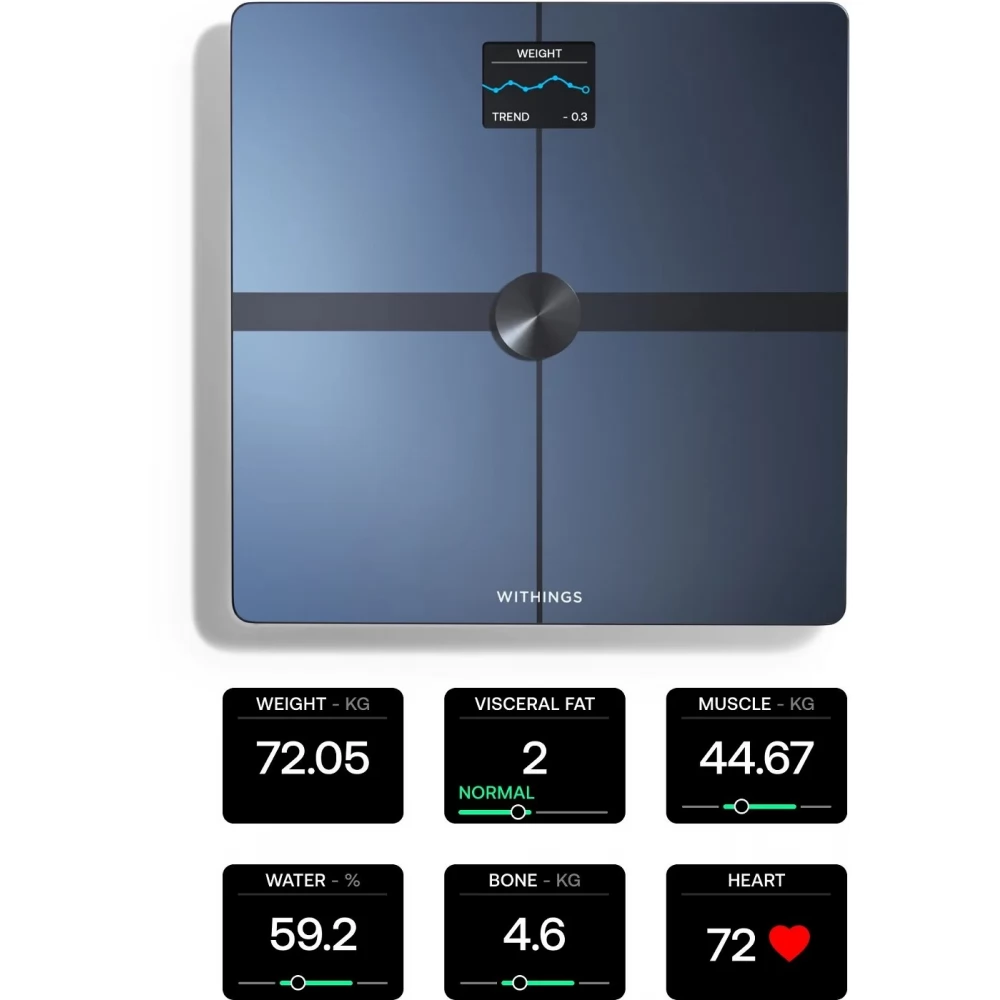 Withings Wbs13 Body Smart Advanced Body Composition Wi Fi Scale Fekete Iponhu 5610