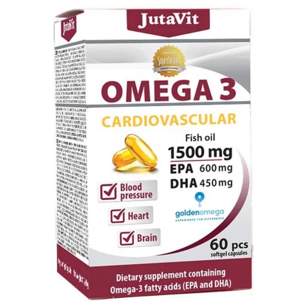 Jutavit omega 3 cardiovascular 1500mg kapszula 60 db iPon hardver