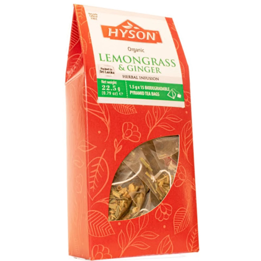 HYSON Hyson bio citromfű és gyömbér tea 15x15g 23 g - iPon - hardver és ...