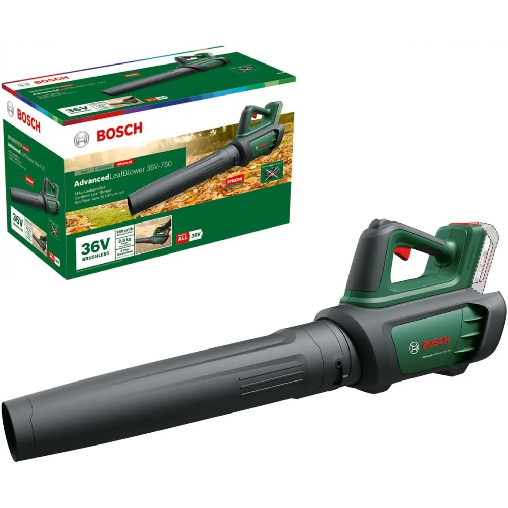 BOSCH AdvancedLeafBlower 36V-750 Akkus Laubbläser - akku und 