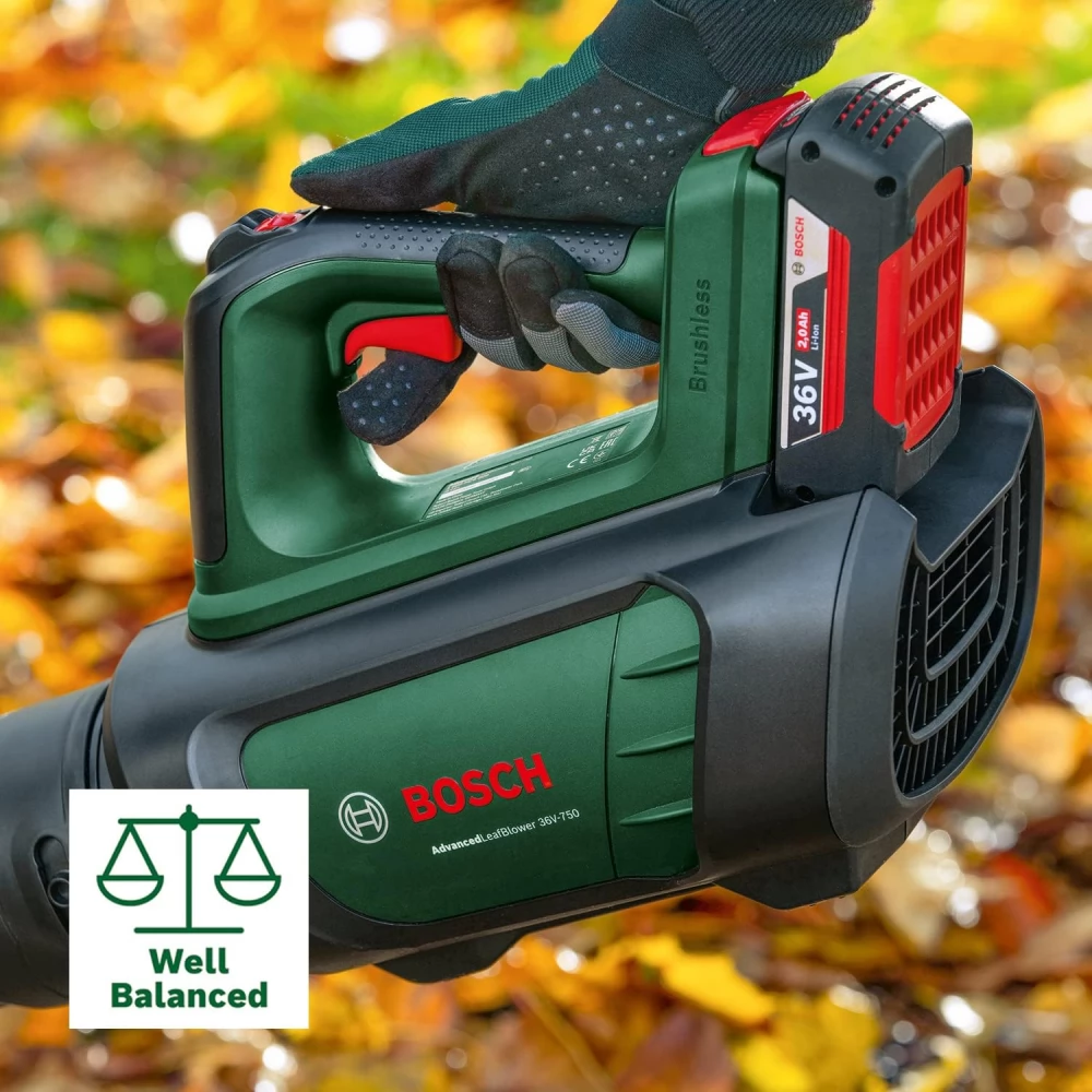 BOSCH AdvancedLeafBlower 36V-750 Akkus Laubbläser - akku und 