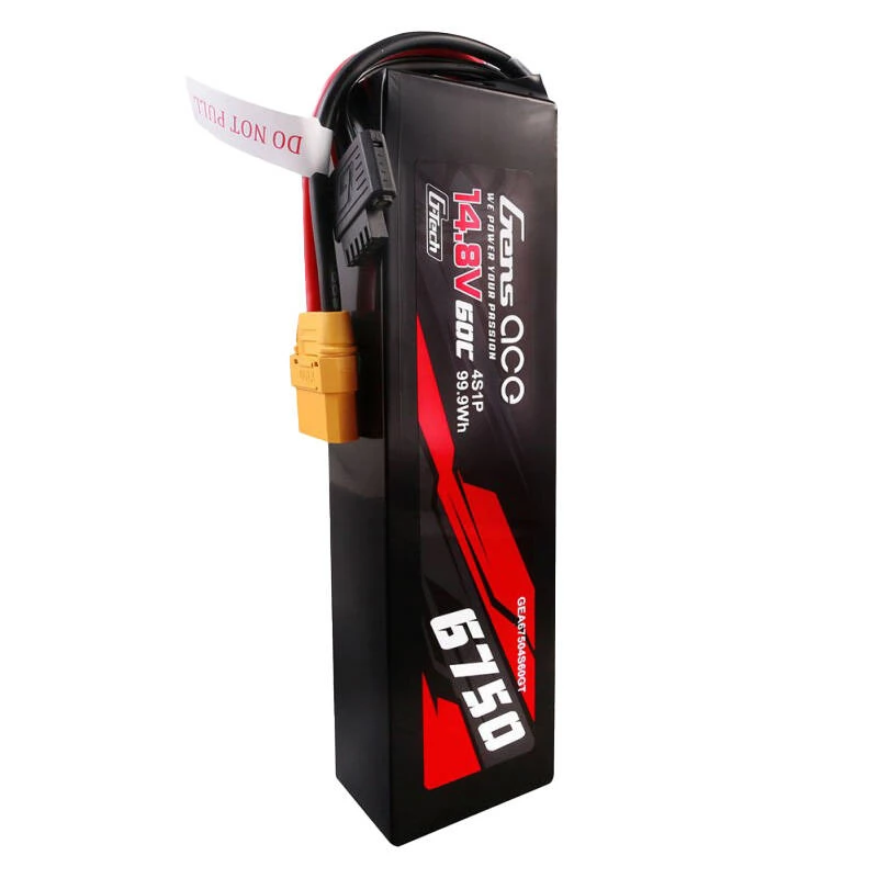 🔋 Batterie RC Gens Ace LiPo Hardcase 6750mAh 14.8V 60C 4S – Neuve, Pour Modèle Réduit.