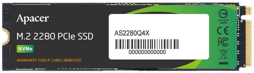 Ổ cứng SSD Apacer AS2280Q4X 1TB M2 PCIe AP1TBAS2280Q4X-1