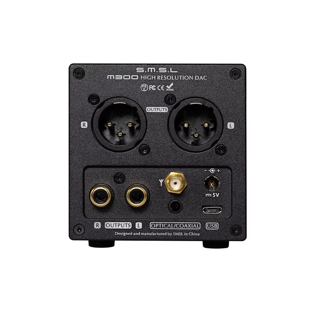 SMSL M300 MK2 DAC Bluetooth 32bit 768kHz DSD512 Black - iPoncomp.com