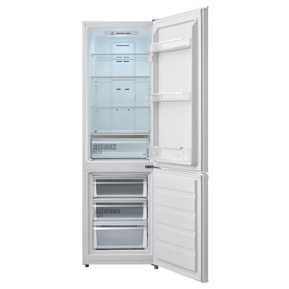 Frigorifero Midea MERB276FGE02A 270L No Frost - Classe E, Inox, Termostato Regolabile, 54.5x62.5x180cm