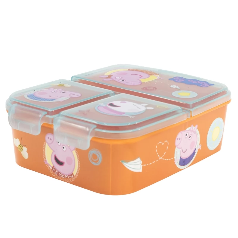 Stor Boîte à Sandwich Peppa Pig - Lunch Box Enfant Résistante Et Amusante Pour L'École Et Les Sorties