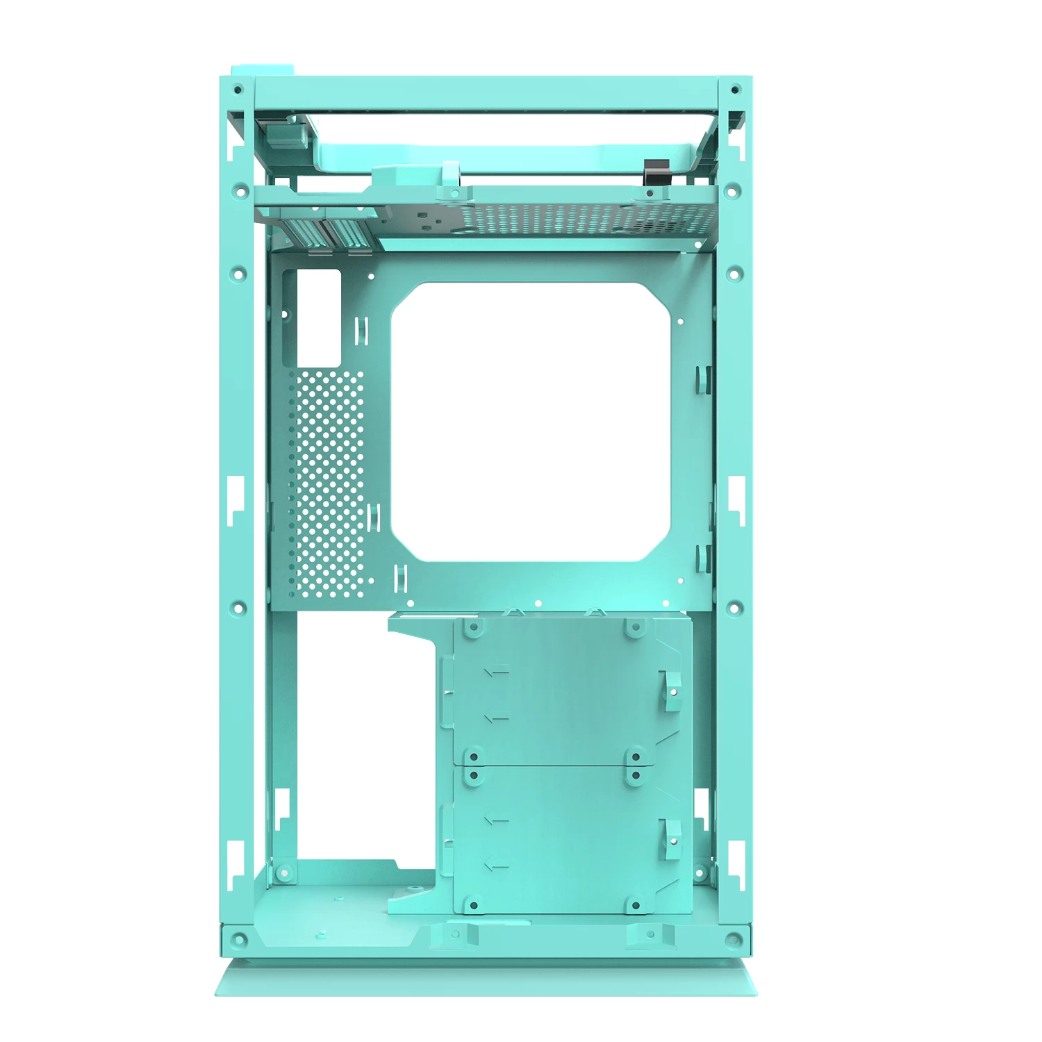 PCケース(自作PC用) darkFlash DLH21 Neo Mint Amazon | darkFlash mini-ITX PCケース DLH21 NEO MINT 全面