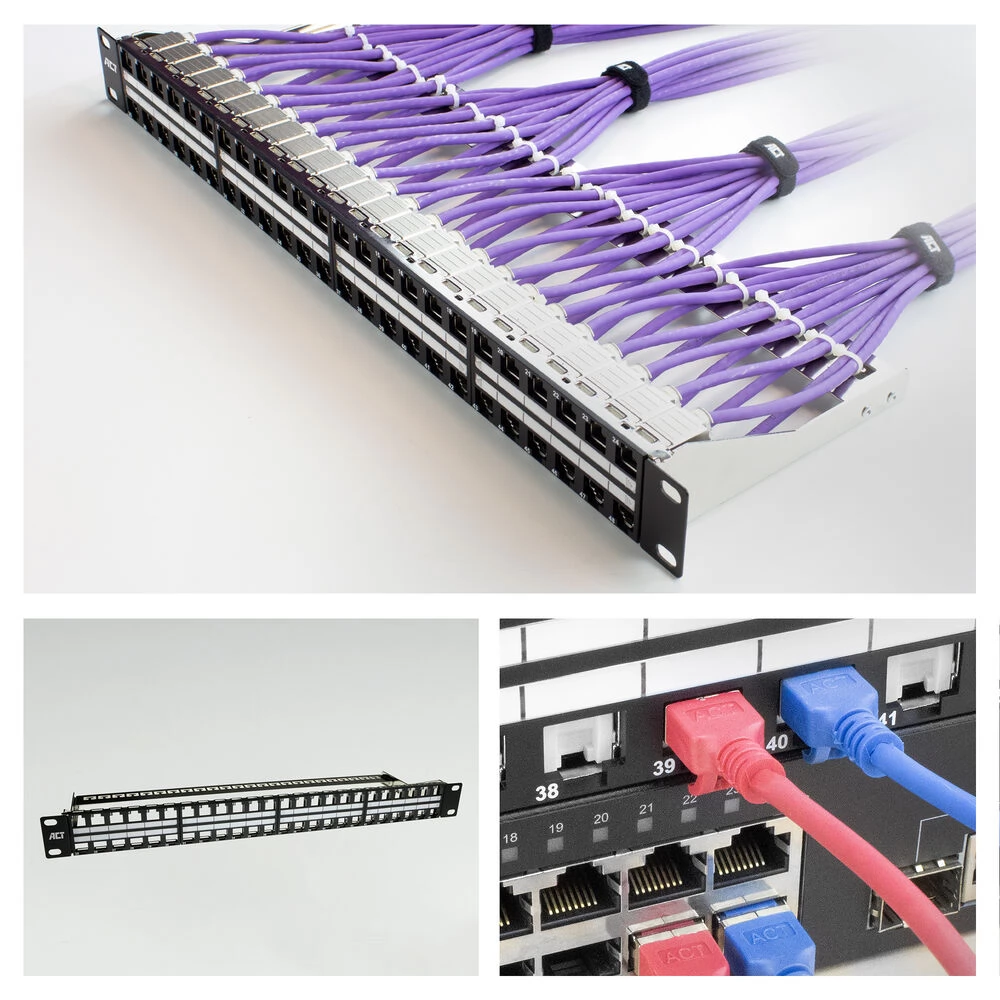Mini Resp Panel ACT CONNECTIVITY Patch panel 48 portos PP1031 - iPon.hu