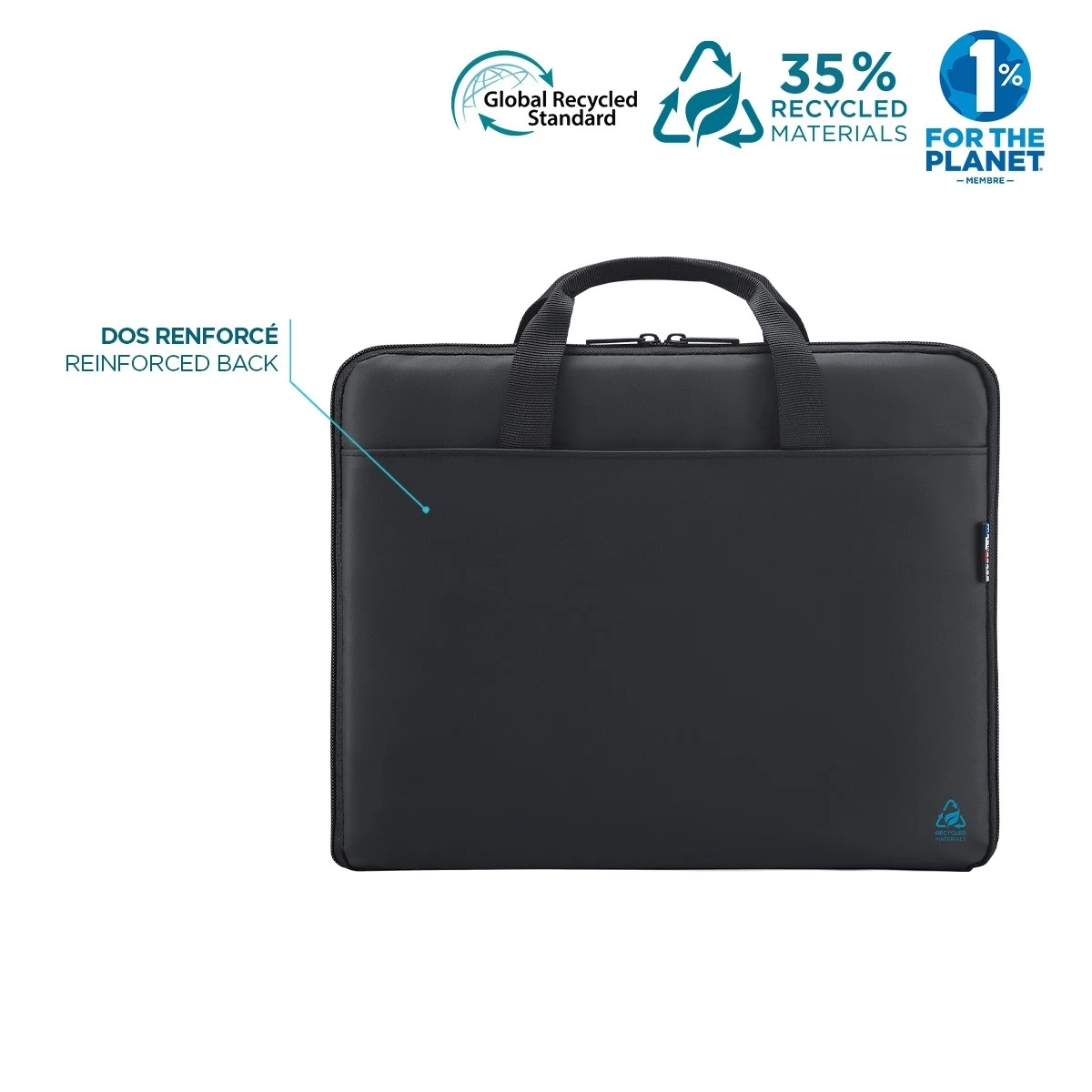 MOBILIS Trendy compact briefcase 12.5 14 black iPoncomp