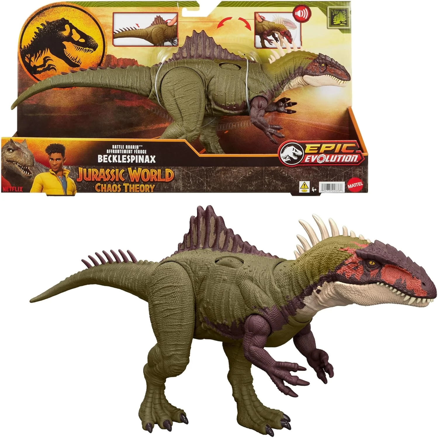 MATTEL Jurassic World Dominion Massive Action Ampelosaurus dinosaur figura  - iPoncomp.com