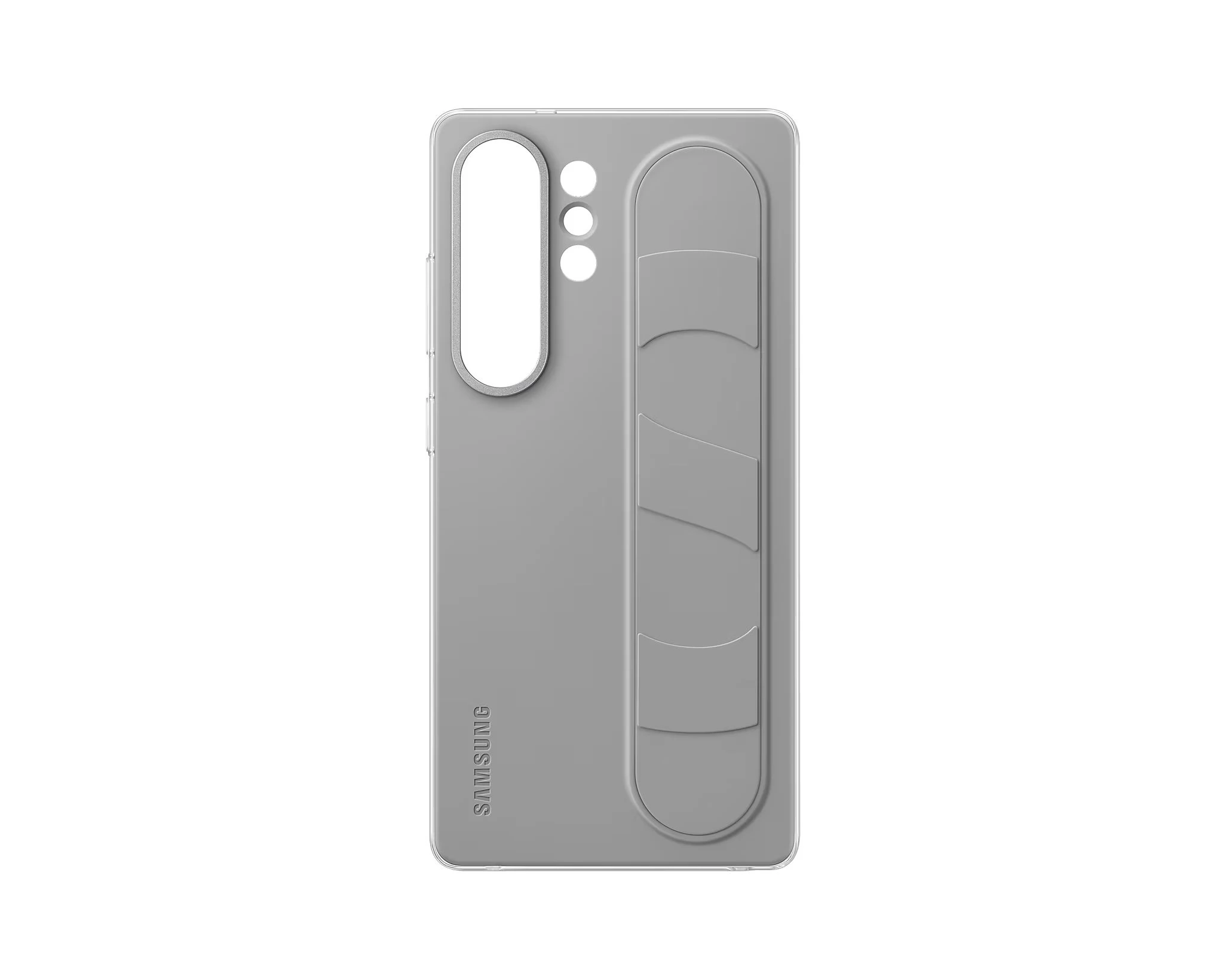 SAMSUNG Galaxy S25 Ultra Stand Grip case grey - iPoncomp.com