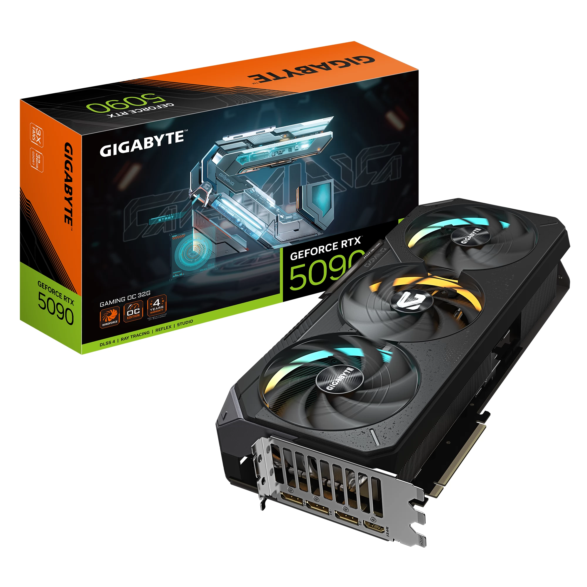 GIGABYTE GV-N5090GAMING OC-32GD GAMING OC GeForce RTX 5090 32GB GDDR7 DLSS4