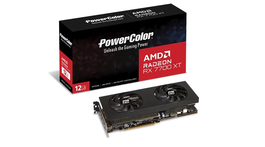 POWERCOLOR RX7700XT 12G-P Radeon RX 7700 XT 12GB GDDR6 PCIE